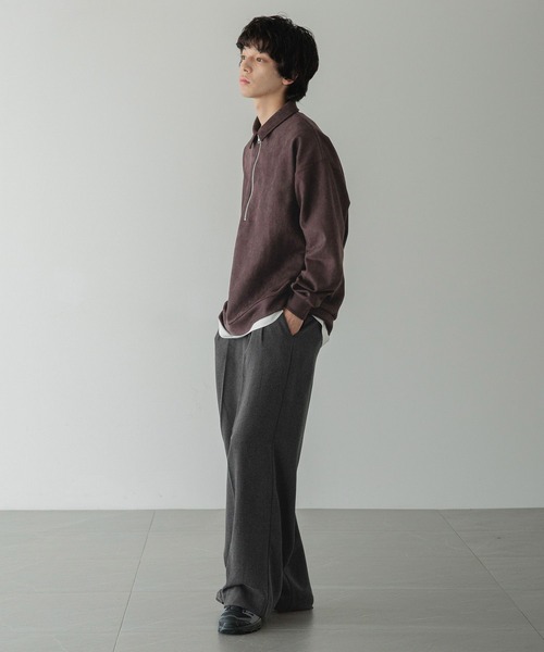 LOWRYS FARM(ローリーズファーム)の「【LFM(U)】スウェードライクHZIPポロ 593465(Tシャツ/カットソー・メンズ・ブラウン/グレー/チャコールグレー・MEDIUM/LARGE)」の22枚目の写真