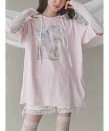 merry jenny | cat ribbon big tee / キャットリボンビックTee(Tシャツ/カットソー)