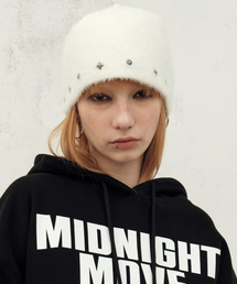 Midnight Move | ey cr beanie (ivory)(ニットキャップ/ビーニー)