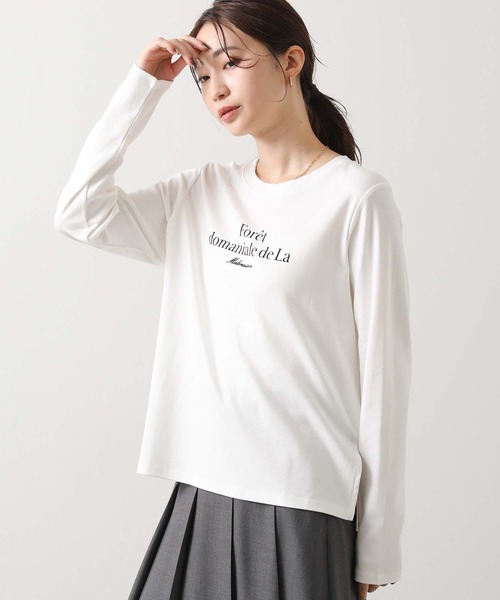 Gready Brilliant(グレディブリリアン)の「ForetトリケアフルT(Tシャツ/カットソー・レディース・オフホワイト/ブラック・FREE)」の3枚目の写真