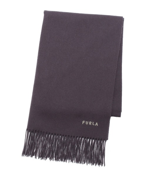 FURLA(フルラ)の「【WEB限定】マフラー 大判 "ウール100%無地"(マフラー・レディース・チャコールグレー/オフホワイト/サックスブルー/キャメル・FREE)」の5枚目の写真