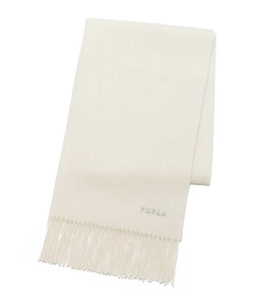 FURLA(フルラ)の「【WEB限定】マフラー 大判 "ウール100%無地"(マフラー・レディース・チャコールグレー/オフホワイト/サックスブルー/キャメル・FREE)」の8枚目の写真