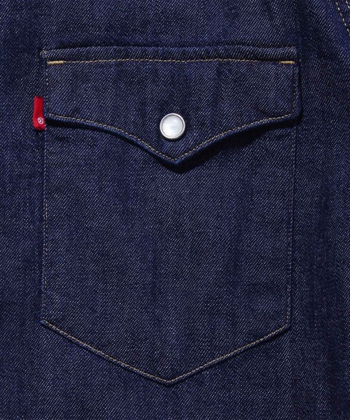 Levi's(リーバイス)の「Levi's/リーバイス BARSTOW ウエスタンシャツ STANDARD RED CAST RINSE(シャツ/ブラウス・メンズ・ダークインディゴブルー・S/M/L/XL)」の7枚目の写真