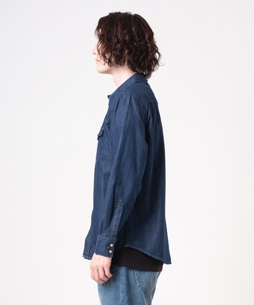 Levi's(リーバイス)の「Levi's/リーバイス BARSTOW ウエスタンシャツ STANDARD RED CAST RINSE(シャツ/ブラウス・メンズ・ダークインディゴブルー・S/M/L/XL)」の12枚目の写真