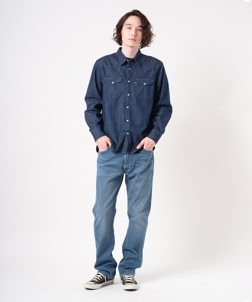 Levi's(リーバイス)の「Levi's/リーバイス BARSTOW ウエスタンシャツ STANDARD RED CAST RINSE(シャツ/ブラウス・メンズ・ダークインディゴブルー・S/M/L/XL)」の10枚目の写真
