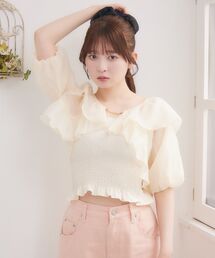 ems excite | プレートフリルボレロSET(シャツ/ブラウス)