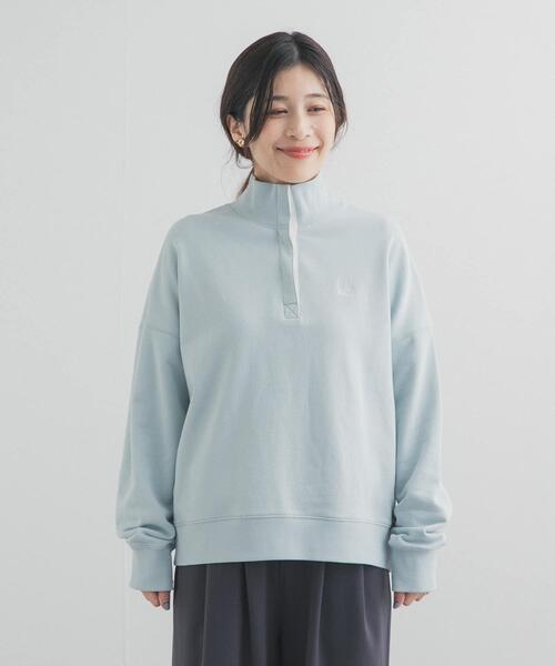 URBAN RESEARCH DOORS(アーバンリサーチドアーズ)の「刺繍スタンドカラースウェット(スウェット・レディース・ライトブルー/オフホワイト・FREE)」の19枚目の写真