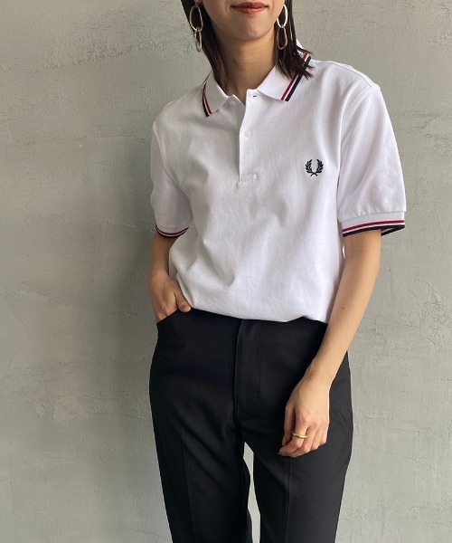 [FRED PERRY/フレッドペリー] ツインティップライン ワンポイントロゴ刺繍ポロシャツの15枚目の写真