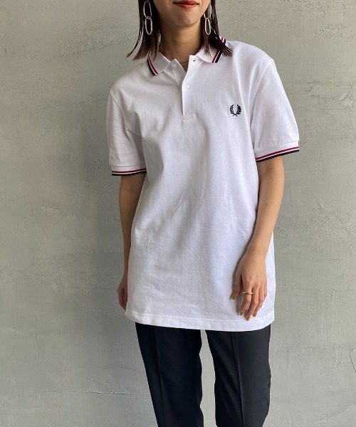 [FRED PERRY/フレッドペリー] ツインティップライン ワンポイントロゴ刺繍ポロシャツの19枚目の写真