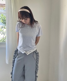 シースルータグTシャツ