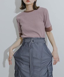 SENSE OF PLACE by URBAN RESEARCH | クルーネックリンガーボーダーTシャツ(5分袖)(Tシャツ/カットソー)