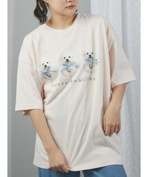 merry jenny | ribbon puppies Tee(Tシャツ/カットソー)