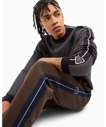 ARMANI EXCHANGE | 【A|X アルマーニ エクスチェンジ】サイドインターシャ ニットプルオーバー(ニット/セーター)