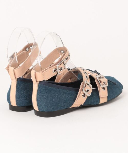 Jeffrey Campbell(ジェフリーキャンベル)の「ベルトデザインバレエシューズ(バレエシューズ・レディース・ブルー系その他/マルチ・35/36/37/38/39)」の3枚目の写真