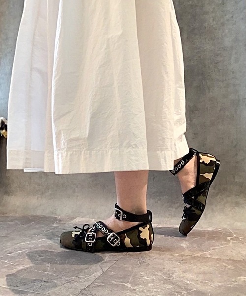 Jeffrey Campbell(ジェフリーキャンベル)の「ベルトデザインバレエシューズ(バレエシューズ・レディース・ブルー系その他/マルチ・35/36/37/38/39)」の10枚目の写真