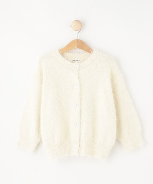 SHOO・LA・RUE(シューラルー)の「◆【110-140cm】シャギーカーディガン(カーディガン/ボレロ・キッズ・アイボリー/ベビーピンク・11/12/13/14)」の11枚目の写真