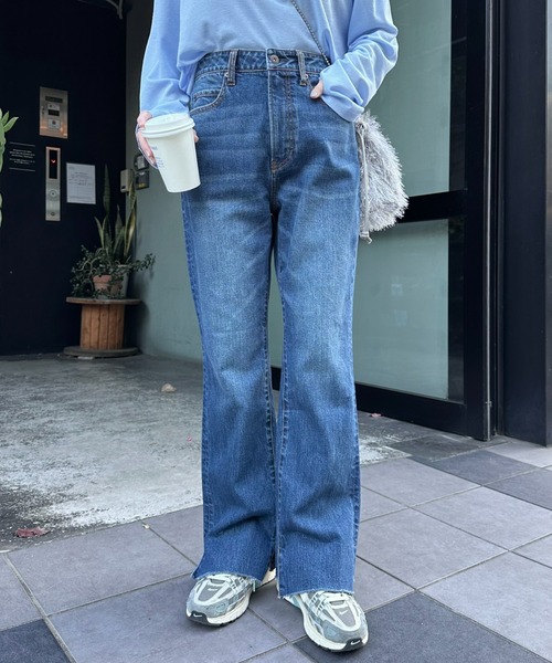 CIAOPANIC TYPY(チャオパニックティピー)の「【KELLY】vintagedenim/フレアデニム(デニムパンツ・レディース・ブルー/ネイビー・SMALL/MEDIUM/LARGE/X-SMALL)」の1枚目の写真