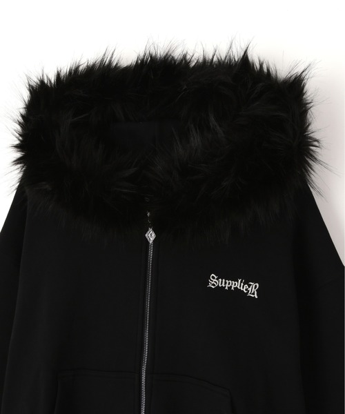 L.H.P(エルエイチピー)の「SUPPLIER/サプライヤー/【LHP EXCLUSIVE】FAUX FUR CROPPED CROSS ZIP HOODIE(パーカー・メンズ・シルバー/ピンク・XL/L/M)」の10枚目の写真