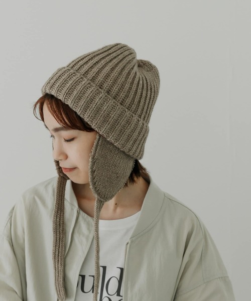 URBAN RESEARCH(アーバンリサーチ)の「フライトニットキャップ(ニットキャップ/ビーニー・レディース・ホワイト/ベージュ/チャコールグレー・FREE)」の19枚目の写真