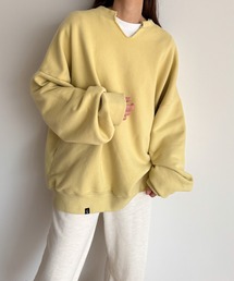 CANAL JEAN | choice_cnl washingキーネックオーバーサイズトレーナー(スウェット)