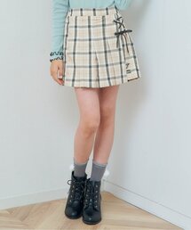 algy | 合皮レースアップチェックラップキュロット(その他パンツ)