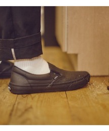 VANS | VANS ヴァンズ SLIP ON スリッポン V98CF COATED/C BLACK/BLACK(スリッポン)