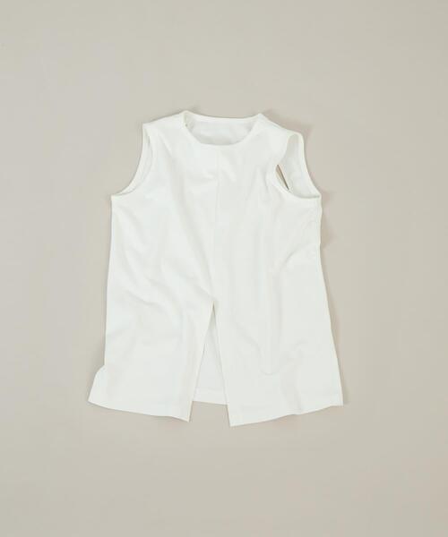 LAATO(ラート)の「slit no sleeve tee(タンクトップ・レディース・ナチュラル/ホワイト・FREE)」の10枚目の写真