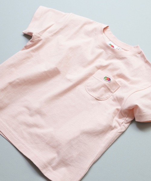 FRUIT OF THE LOOM(フルーツオブザルーム)の「【FRUIT OF THE LOOM】別注半袖ポケT(Tシャツ/カットソー・キッズ・ブルー/ホワイト系その他/グレー系その他/チャコール/マスタード/パープル系その他/ライトピンク/オフホワイト・100/110/160/90/80/150/140/130/120/95)」の8枚目の写真