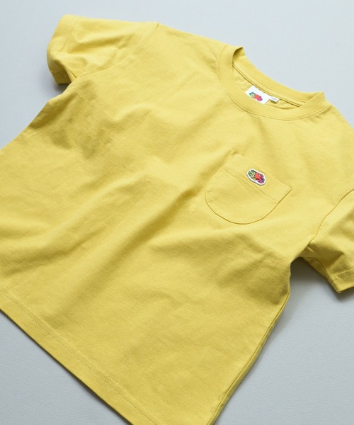 FRUIT OF THE LOOM(フルーツオブザルーム)の「【FRUIT OF THE LOOM】別注半袖ポケT(Tシャツ/カットソー・キッズ・ブルー/ホワイト系その他/グレー系その他/チャコール/マスタード/パープル系その他/ライトピンク/オフホワイト・100/110/160/90/80/150/140/130/120/95)」の7枚目の写真