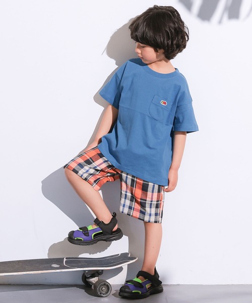 FRUIT OF THE LOOM(フルーツオブザルーム)の「【FRUIT OF THE LOOM】別注半袖ポケT(Tシャツ/カットソー・キッズ・ブルー/ホワイト系その他/グレー系その他/チャコール/マスタード/パープル系その他/ライトピンク/オフホワイト・100/110/160/90/80/150/140/130/120/95)」の21枚目の写真