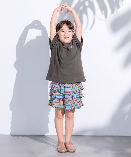 FRUIT OF THE LOOM(フルーツオブザルーム)の「【FRUIT OF THE LOOM】別注半袖ポケT(Tシャツ/カットソー・キッズ・ブルー/ホワイト系その他/グレー系その他/チャコール/マスタード/パープル系その他/ライトピンク/オフホワイト・100/110/160/90/80/150/140/130/120/95)」の15枚目の写真
