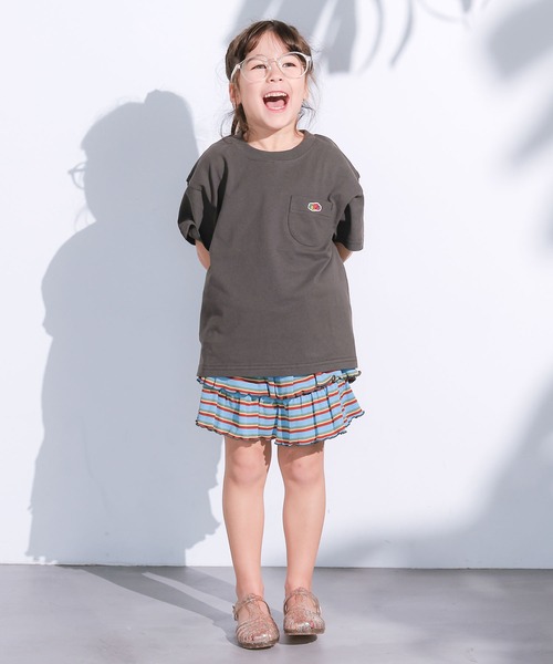 FRUIT OF THE LOOM(フルーツオブザルーム)の「【FRUIT OF THE LOOM】別注半袖ポケT(Tシャツ/カットソー・キッズ・ブルー/ホワイト系その他/グレー系その他/チャコール/マスタード/パープル系その他/ライトピンク/オフホワイト・100/110/160/90/80/150/140/130/120/95)」の13枚目の写真