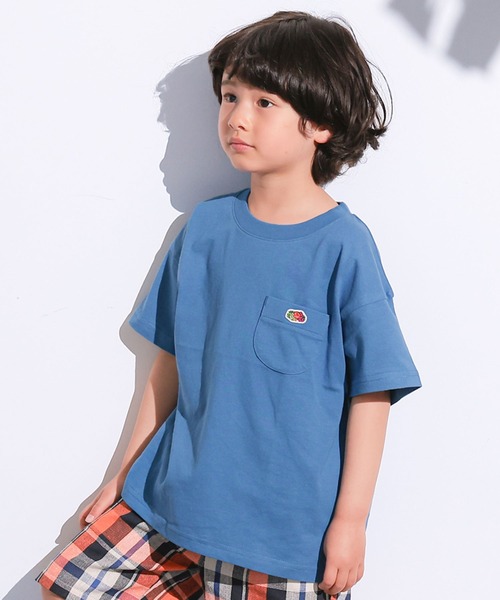 FRUIT OF THE LOOM(フルーツオブザルーム)の「【FRUIT OF THE LOOM】別注半袖ポケT(Tシャツ/カットソー・キッズ・ブルー/ホワイト系その他/グレー系その他/チャコール/マスタード/パープル系その他/ライトピンク/オフホワイト・100/110/160/90/80/150/140/130/120/95)」の20枚目の写真