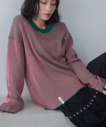 VACANCY | プレーティング配色リブトップス/ユニセックス/新色追加(Tシャツ/カットソー)