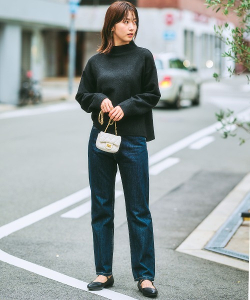nissen(ニッセン)の「ハイウエストストレートデニムパンツ ノンストレッチジーンズ(デニムパンツ・レディース・グレー系/ブルー系/オフホワイト/ネイビー・LL/L/S/M)」の17枚目の写真