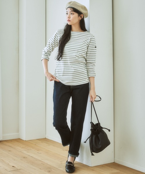 nissen(ニッセン)の「ハイウエストストレートデニムパンツ ノンストレッチジーンズ(デニムパンツ・レディース・グレー系/ブルー系/オフホワイト/ネイビー・LL/L/S/M)」の19枚目の写真