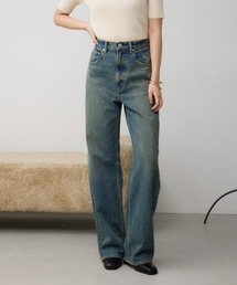 AZUL by moussy | 【累計25,000本突破!】【サイズ,身長別画像あり】AZUL DENIM ハイウエストワイドデニム(デニムパンツ)