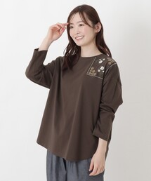 one'sterrace | 配色パネル 刺繍入りプルオーバー(Tシャツ/カットソー)