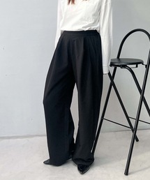 AS KNOW AS plus | ♪タックストレートスラックスパンツ セットアップ可能(スラックス)