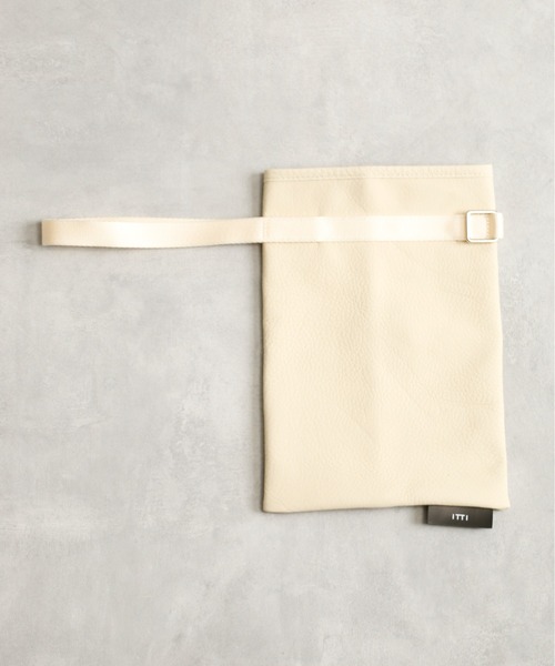 ITTI(イッチ)の「ITTI イッチ / ANNIE SMALL RICE BAG / DIPLO SKY / アニースモールライスバッグ レザーミニバッグ 巾着バッグ / ITTI-BAG-085-A(ハンドバッグ・メンズ・アイボリー/ブラック・FREE)」の17枚目の写真