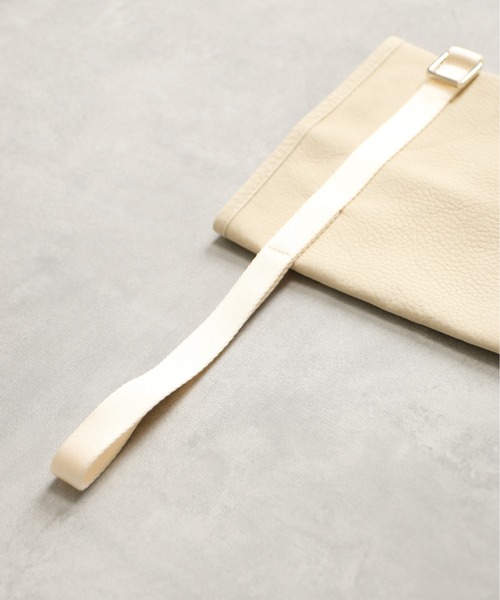 ITTI(イッチ)の「ITTI イッチ / ANNIE SMALL RICE BAG / DIPLO SKY / アニースモールライスバッグ レザーミニバッグ 巾着バッグ / ITTI-BAG-085-A(ハンドバッグ・メンズ・アイボリー/ブラック・FREE)」の13枚目の写真