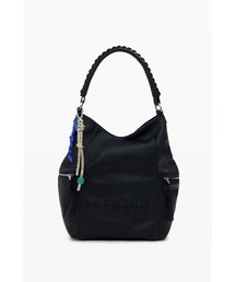 Desigual | 3Dロゴ フェイクレザーリュックサック ショルダー ブラック(バックパック/リュック)