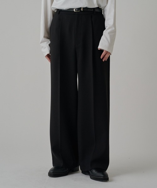 Lui's(ルイス)の「ジョーゼットタックワイドパンツ(その他パンツ・メンズ・ベージュ/ブラック/オフホワイト・S/M)」の11枚目の写真