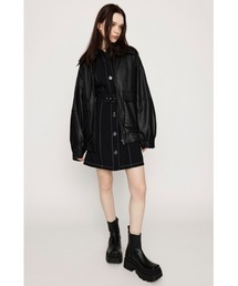 TUCK SLEEVE FRONT BUTTON OP タック スリーブ フロント ボタン ワンピース