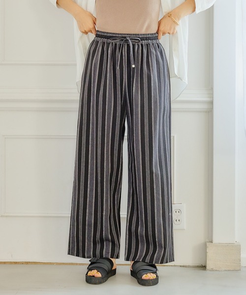 FOUND GOOD(ファウンドグッド)の「アサコンワイドEASYパンツ(その他パンツ・レディース・グリーン系5/ベージュ/ブルー系5/イエロー系5/グレー系/ブラック/アイボリー/ブラウン系・S/M/L)」の2枚目の写真