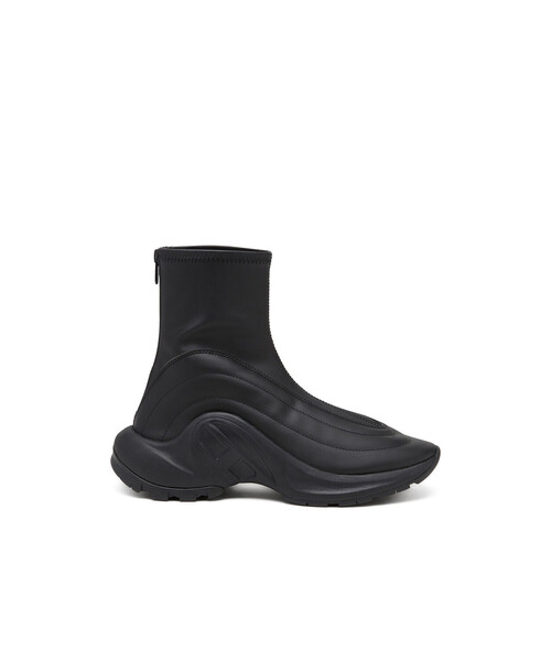DIESEL(ディーゼル)の「ウィメンズ ショートブーツ D-RUNNER S-D-RUNNER BOOTIE X(ブーツ・レディース・ブラック・37/36/39/38/40/35)」の1枚目の写真
