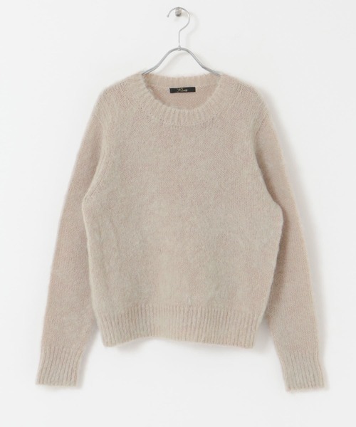 URBAN RESEARCH ROSSO WOMEN(アーバンリサーチ ロッソ)の「ヘアリーショートニット(ニット/セーター・レディース・オレンジ/ホワイト/ブルー/ベージュ・FREE)」の18枚目の写真