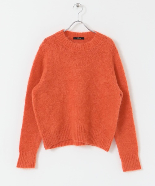 URBAN RESEARCH ROSSO WOMEN(アーバンリサーチ ロッソ)の「ヘアリーショートニット(ニット/セーター・レディース・オレンジ/ホワイト/ブルー/ベージュ・FREE)」の19枚目の写真