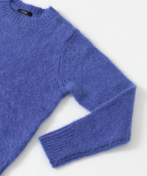 URBAN RESEARCH ROSSO WOMEN(アーバンリサーチ ロッソ)の「ヘアリーショートニット(ニット/セーター・レディース・オレンジ/ホワイト/ブルー/ベージュ・FREE)」の21枚目の写真
