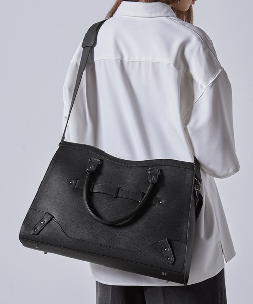 CLEL(クレイル)の「【CLEL】Boston 2way shoulder/hand bag / ボストン 2way ショルダー/ハンド バッグ(ボストンバッグ・メンズ・ブラック・FREE)」の18枚目の写真